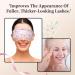 Organic Castor Oil Eye Mask - Reusable 2 Pcs Pack for Eyelashes Eyebrows Wrinkles & Dark Circles - Magnolia - Buy Online on GoSupps.com