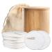 Sliming pads washable - 18x cotton pads reusable from bamboo reusable cotton pads bamboo slimming pads zero waste products ecopanda
