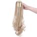 Buy 18 Heat-Resistant Ponytail Extension - Real Hair Feel Smooth & Wavy - Dark Blonde & Mixed Blonde - Buy Online on GoSupps.com