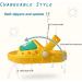 Celanda Kids Flap Slides - Slide-Resistant Bathing Shoes for Boys & Girls | Summer Pool & Beach Slippers (EU Sizes 21-32 Dark Blue) - Buy Online on GoSupps.com