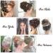 Buy RUWISS Informantable Hartication 100% Real Hair Rose Dot Scrunchies for Women - Golden Chestnut & Light Blonde Streaks | International Shipping - Buy Online on GoSupps.com