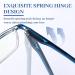 LUFF 4Pcs Anti-Blue Ray Reading Glasses - Portable Ultralight 1.25X Readers for Eye Protection - Buy Online on GoSupps.com