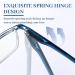 LUFF 4Pcs Anti-Blue Ray Reading Glasses - Portable Ultralight 3.5X Multicolor Readers for Comfortable Reading - Buy Online on GoSupps.com