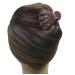 JCGY Antique Bronze Metal Hair Claw with Sparkly Red Crystals - YY86410Red, Red/Bronze Trim - Buy Online on GoSupps.com