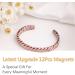 Jeracol Copper Magnetic Bracelet for Women & Men - Adjustable Size Cuff Bangle with 3500 Gauss Magnets - Solid Copper, Weave Design - Gift Box Included - Buy Online on GoSupps.com