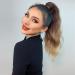Ponytail Extensions 16 Inches Long Wave Wig Blonde Heat Resistant Synthetic Wrap Around Clip in Ponytail Hairpieces Ponytail Extension Wave Magic Paste Ponytail Hair for Women(Color:NMW006-2) 1 PC NMW006-2 - Buy Online on GoSupps.com