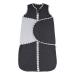 ZIGJOY Baby Sleep Bag 100% Cotton Sleeveless Baby Wearable Blanket 1.5 Tog Sleeping Sack with 2-Way Zipper for Newborn 4-8 Mon Dark Grey 4-8 Months
