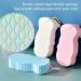 WYSHAK Exfoliating Bath Sponge with Dead Skin Remover - Skin Friendly and Reusable for Adults & Children (Blue+Pink) | Includes 2 Free Hooks - Buy Online on GoSupps.com