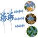 SilteD 20pcs Fake Berry Stem cutting branch Tree Branches For Decoration christmas tree decorations berry branch decorate artificial berry Foam wreath christmas DIY berries Blue 19X5X5CM - Buy Online on GoSupps.com
