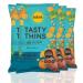 BIENA Tasty Thins, Sea Salt (4 pack), Chickpea Veggie Crisps, Gluten Free, Dairy Free, 100% Plant-based, 4oz