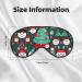 Double-Sided Eye Mask with Christmas Tree & Snowman Print | Soft Light Blocking for Better Sleep Quality - Perfect Holiday Gift - Buy Online on GoSupps.com