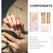 NAILOG Semi Cured Gel Nail Strips 34 pcs Salon-Quality Gel Nail Stickers Long Lasting Nail Wraps for Women with Soft Gel Finish (Evoking) - Buy Online on GoSupps.com