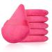 Powder Puff Start Makers 6 Pcs Makeup Puff Soft Powder Sponge Triangle Powder Puff Reusable Triangle Sponge with Strap Wet Dry Cosmetic Puff for Loose Powder Foundation (Rose)