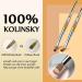 Kolinsky Acrylic Nail Brush Set with Double-Ended Nail Clean Up Brush - Ideal for DIY Nail Art - #8 Gold - Buy Online on GoSupps.com
