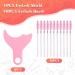 G2PLUS 50PCS Disposable Eyelash Mascara Wands & Lip Gloss Applicators + 1PC Silicone Eyelash Pad - Glitter Pink - Buy Online on GoSupps.com