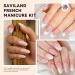 SAVILAND Soft Nail Sponges for Ombre - Easy Gradient Nail Art Sponges & French Tip Stickers for Beginners | International Shipping Available - Buy Online on GoSupps.com