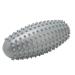 Plantar fasciitis massage ball durable PVC foot roller for muscle relief for the back spiky outer layer multifunctional portable size (gray)