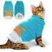 Actoys cat sweater cat sweater for cats warm cats clothes blue cats sweater cat clothing winter pet sweater cat cat clothing sweet giraffe winter petrol clothing (s) blue s