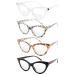 Eyekepper 4-Pack Chic Bifocal Reading Glasses Women Bifocal Readers for Small Face +2.50 4pcs Clear Lens-mix 2.5 Diopters
