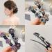 8PCS Sparkling Crystal Stone Braided Hair Clips for Women - Clover Rhinestone Hair Accents - Set of 3 Mini Clips for Ladies and Girls - Buy Online on GoSupps.com