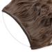 Silk-Co Hair Extensions with Rubber Band | Adjustable Synthetic Extensions in Chocolate Brown - 50cm Perfect for Dark Blonde Hair - Buy Online on GoSupps.com