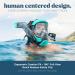 Seaview 180 V3 Full Face Snorkel Mask Adult - Seafoam - Large | Best Comfort and Visibility - Buy Online on GoSupps.com