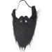 Halloween Beard Beard Fake Beard Cosplay Beard Fake Moustache False Beard (Large black beard) Beard Props - Buy Online on GoSupps.com