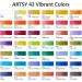 Portable Artsy Watercolor Paint Set - 42 Vibrant Colors, 3 Brushes - Ideal for Outdoor Painting and Travel - Foldable Sketch Set - Buy Online on GoSupps.com