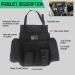 ECWKVN Car Front Seat Organiser - Heavy Duty Passenger Tidy Backseat Storage Bag with 10 Pockets - Black - Buy Online on GoSupps.com