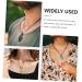 Goohochy Women's Necklace with Safety Buckle & Circle Trailer Stone - Portable Crystal Pendant Jewelry for Festivals - Black 3x3x1cm - Buy Online on GoSupps.com