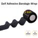 BQTQ 8 Rolls Cohesive Bandage 2 Inch - Self Adherent Sport Wrap Tape for Ankle Sprains - Black - Ideal for Human and Animals - Stretch Bandage Wrap Athletic Tape - Buy Online on GoSupps.com