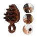 Buy Sewoart Wooden Scalp & Curly Hair Comb | Comfortable Portable Massage Comb for Women | No Static Durable Design | 12.10x8.50cm Brown - Buy Online on GoSupps.com