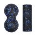 Nivofu 2 pieces of fascia ball and fascia roller set set of self-massage ball peanut massage balls set for spine feet back peanut massage ball fascia ball set small massage ball fascia roller