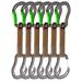 Fusion Quickdraw Wire Gate/Bent Gate (Set of 6), Gray/Apple Green