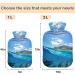 NAANLE Sea Wave Delphin Hot Water Bottle - 1L Transparent Handle for Pain Relief & Cold Therapy - Buy Online on GoSupps.com