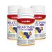 Bestdiet - Melatonine croquer vitamine B6 pour favoriser le sommeil profond et le fonctionnement du syst me nerveux comprim s pour dormir v g talien sans gluten paquet de 3 pots de 60 comprim s