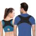 DERJLY Posture Corrector for Men and Women with Adjustable Upper Back Support  Comfortable Back Straightener Supports Back and Shoulders  Improves Posture and Relieves Pain(Black)
