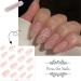 24Pcs Short False Nails - Pink French False Nails Press on Nails - Full Cover False Nails White Almond Stick on Nails - French Fake Nails Stick on Nails for Women and Girls Nail Art Simple White Bow - Buy Online on GoSupps.com