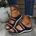 LASULEN Dundert Leather Orthopedic Arch Support Sandals - Red | Marolil Cross Sandals - Buy Online on GoSupps.com