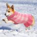 IECOii Knitted Dog Jumper Dress: Warm Plaid Sweater for Small to Medium Dogs - Pink - Buy Online on GoSupps.com