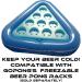 GoPong Pool Pong Rack Floating Beer Pong Set - 2 Rafts, 3 Balls - Blue - Buy Online on GoSupps.com