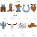 First Rodeo Birthday Party Cupcake toppers - NO DIY - Cowboy 1st Birthday Decorations Western Cowboy Party Decorations for Boy Cowboy Baby Shower Wild West Party Decoration - Buy Online on GoSupps.com