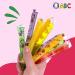 Funny Hippo ABC Assorted Fruit Flavoured (Strawberry Grape Pineapple Green Apple) Jelly Straws 260g (Pack of 2) - Buy Online on GoSupps.com