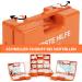 Karat Middle First Aid Box - DIN 13169 Complete Set for Home & Office | Emergency Kit for Up to 100 Employees | Includes Wall Bracket (32x22x13 cm) - Buy Online on GoSupps.com