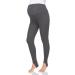 FUTURO FASHION Women's Maternity Fleece Lined Leggings Stirrup Comfortable Pregnancy Winter Cotton Leggings Over Bump Belly Support Stretchy Adjustable High Waisted Pants 8-22 UK 10 Graphite