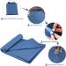Compact Portable Adult Sleeping Bag Liner | Lightweight Travel Sleep Sheet | Premium Soft Hotel Sleep Sack | Ideal for Camping and Travel | Blue | 82.5 X 63 Inch - Buy Online on GoSupps.com