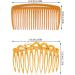 12Pcs Plastic French Twist Hair Combs Slides for Women and Girls - Decorative Hair Accessories, 11 and 23 Teeth - Buy Online on GoSupps.com