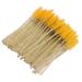 Disposable Eyelash Brushes 50 Pieces Nylon Make-up Brushes Mascara Sticks Eyelashes Eyebrows Disposable Portable Brush (Yellow)