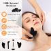 Black Obsidian Gua Sha Facial Tools Set - 4 Natural Jade Face Sculpting Tools Roller & Treatment for Double Chin Jawline & Cellulite Removal - Buy Online on GoSupps.com
