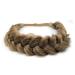 STHEJFB Braid Headband 2 Strands Messy Classic Chunky Plaited Wide Braids Elastic Stretch Quality Synthetic Braided Headband Women Girl Bohemian Hair Braid 65g (Headbands A6)